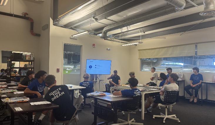 Student-athletes in the Global Prep academic space