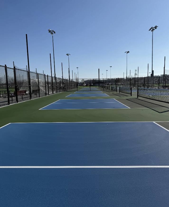 Resurfaced courts
